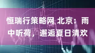 恒瑞行策略网 北京：雨中听荷，邂逅夏日清欢